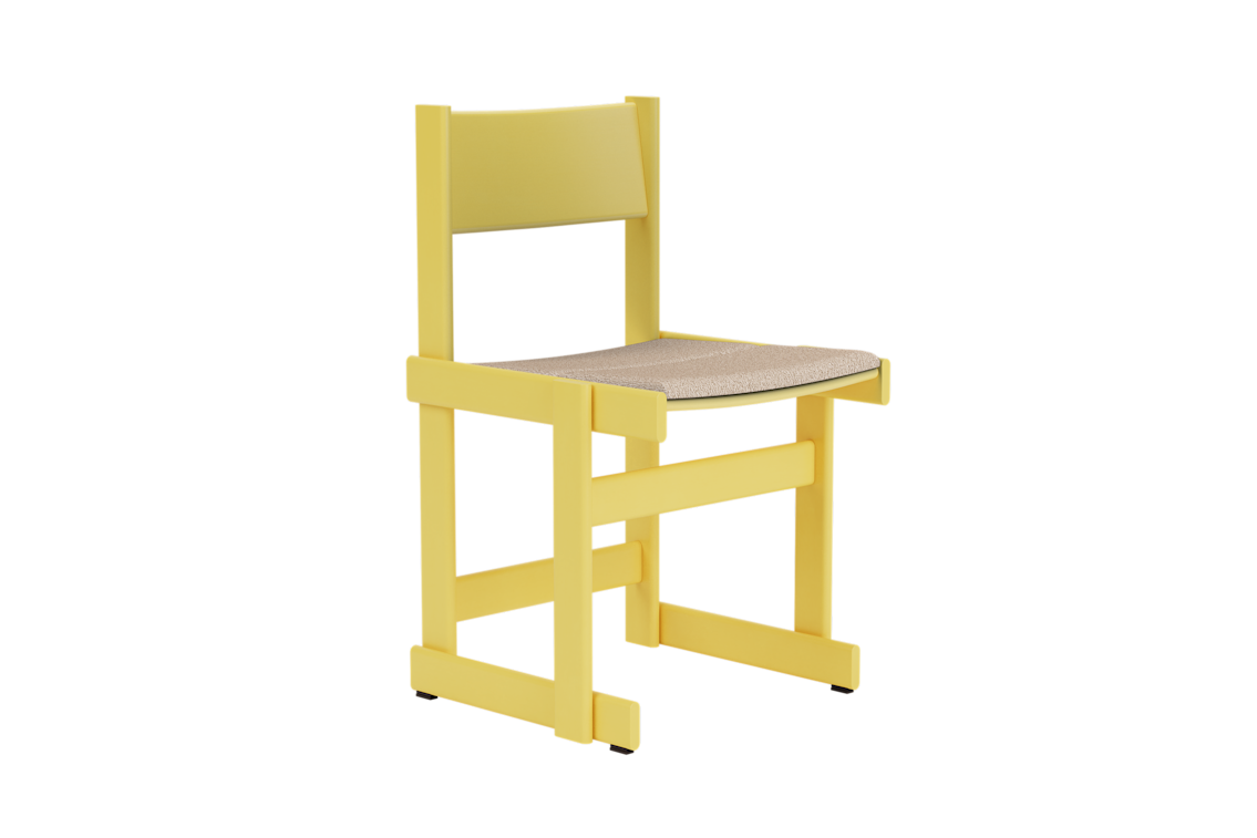 Bullnose Chair, Yellow / Swan Seat Pad, Art. no. 31663 (image 1)