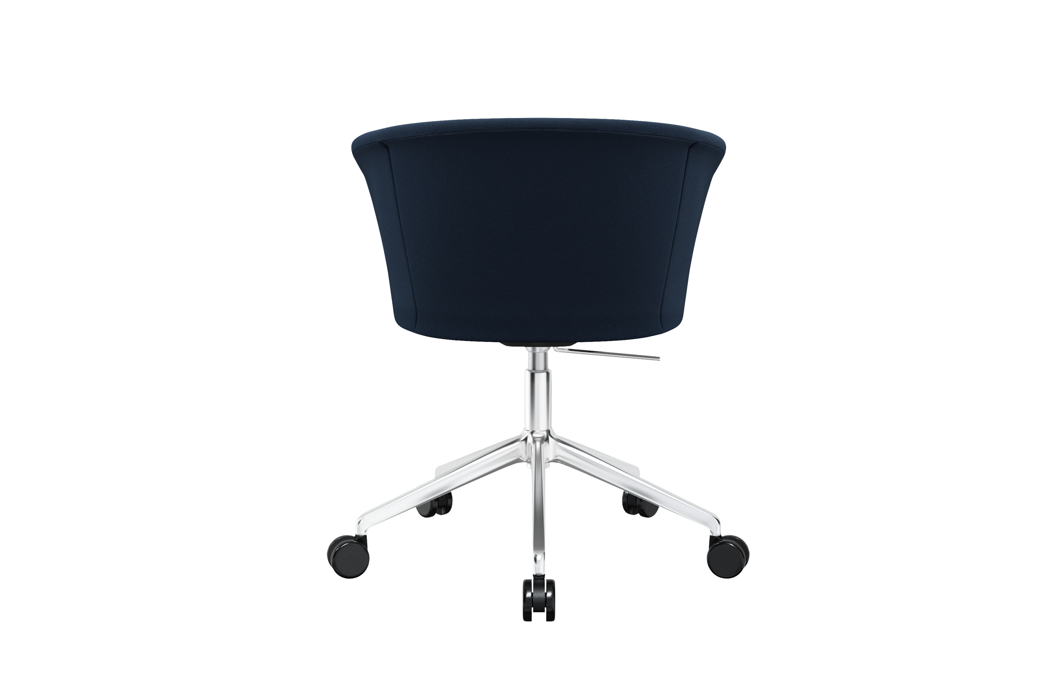 Kendo Swivel Chair 5-star Castors, Dark Blue / Polished, Art. no. 30964 (image 4)