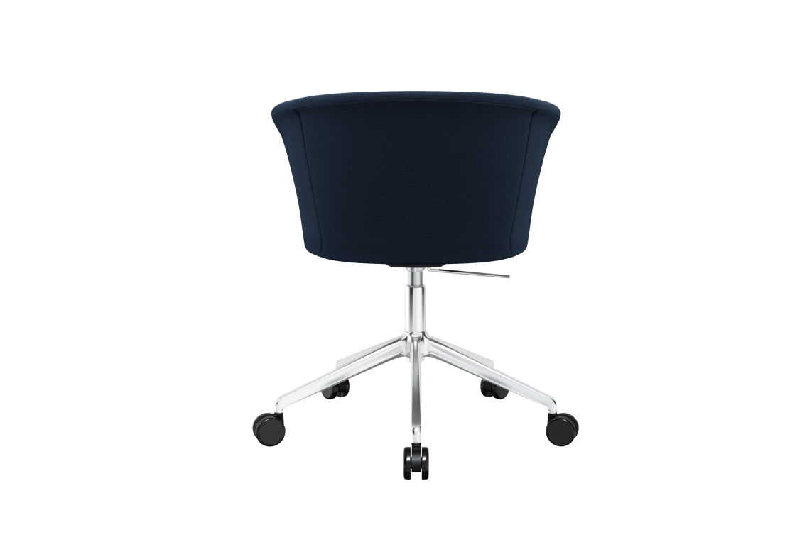 Kendo Swivel Chair 5-star Castors, Dark Blue / Polished (UK), Art. no. 20547 (image 4)