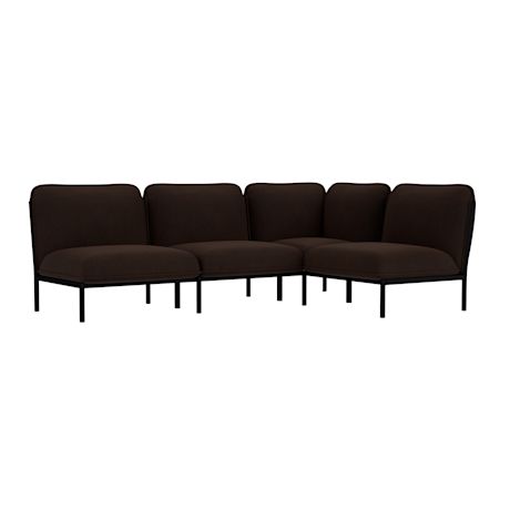 Kumo Corner Sofa Right, Sera Rosewood