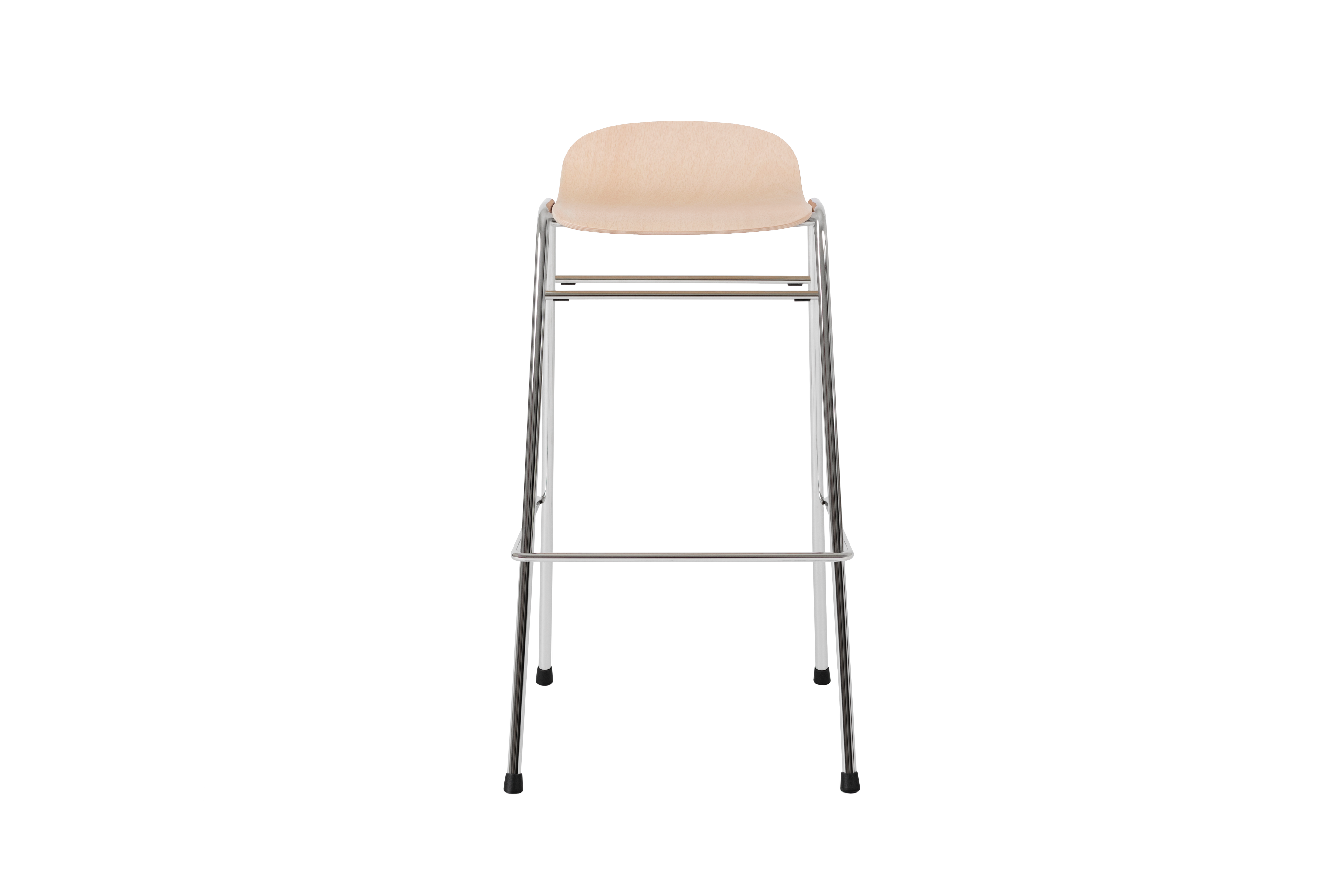 Touchwood Bar Stool, Beech / Chrome, Art. no. 20176 (image 2)