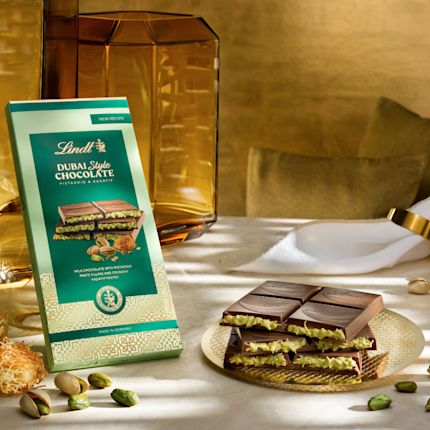 Discover the indulgent Lindt Dubai Style Chocolate