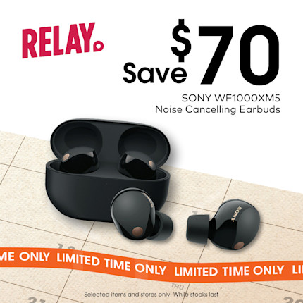 Save $70 Off - Sony WF1000XM5 Noise Cancelling Earbuds 