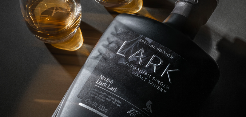 Dark lark desktop header