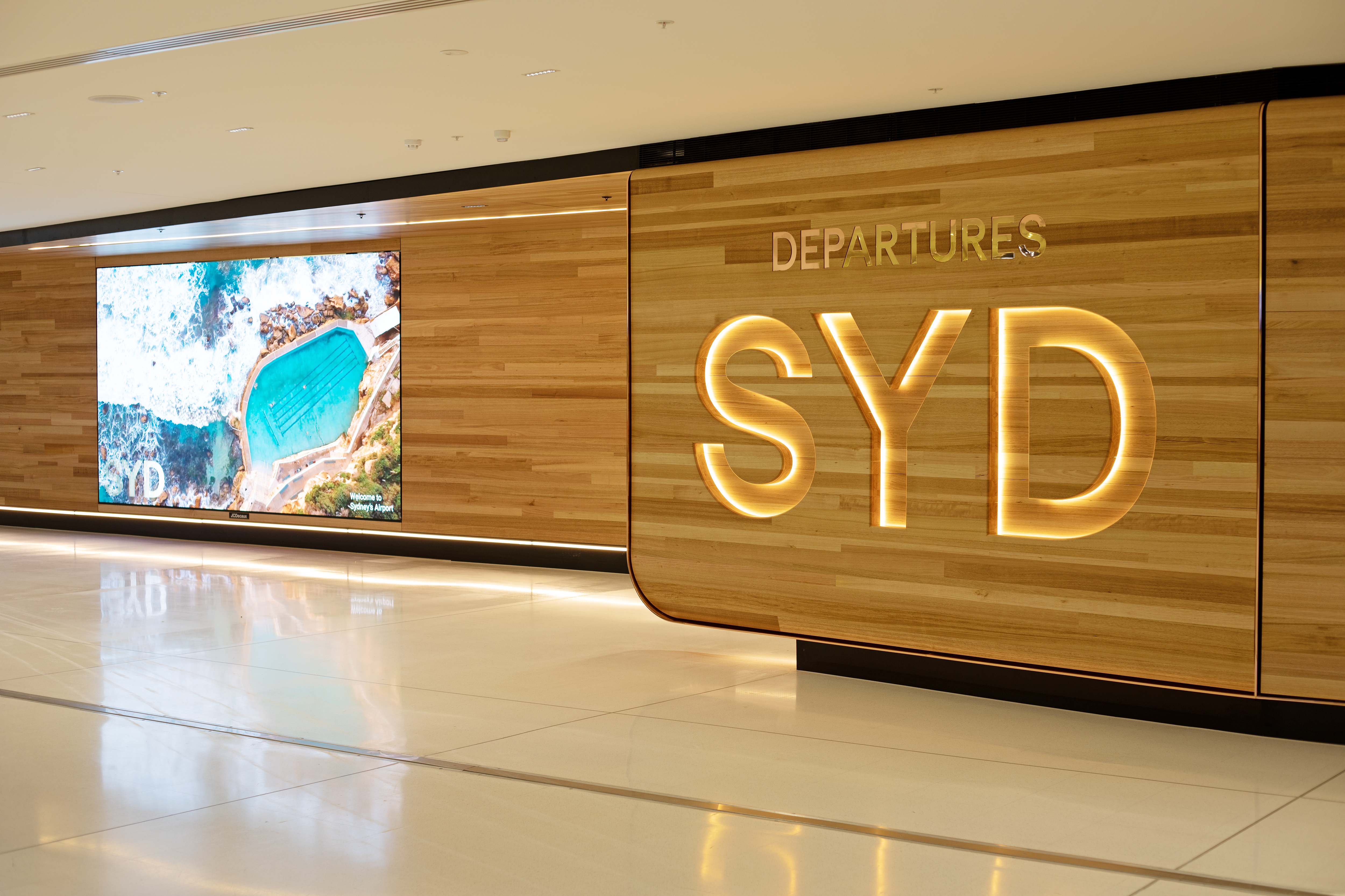 Sydney Airport Departures Wall