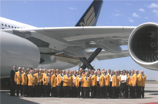 Airport Ambassadors gold jackets