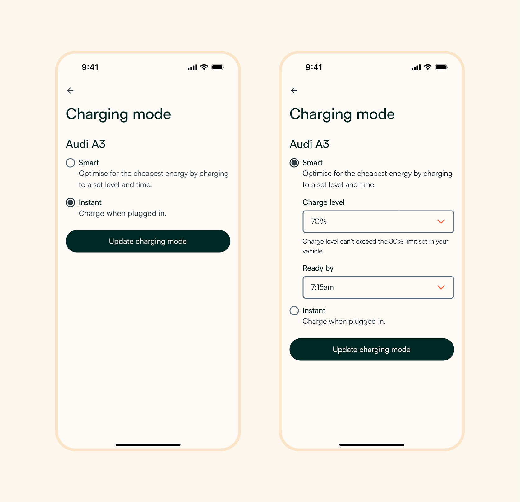 charging modes