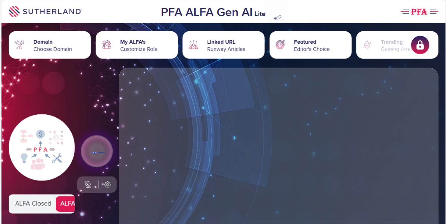 Sutherland ALFA Lite – AI-Powered Chatbot