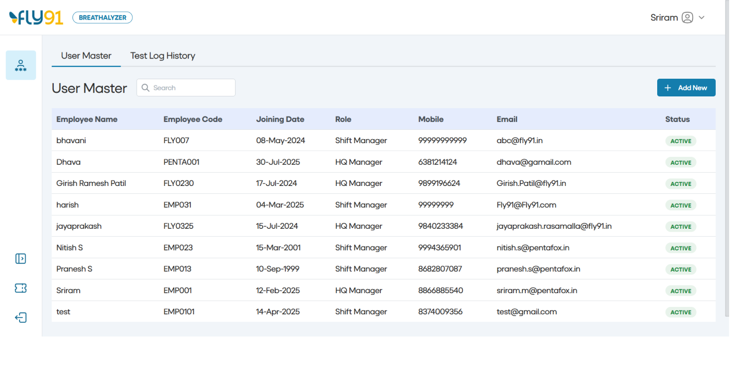 Pentafox Digitizes Alcohol Testing Compliance with the Breathalyzer Platform for Aviation Operations