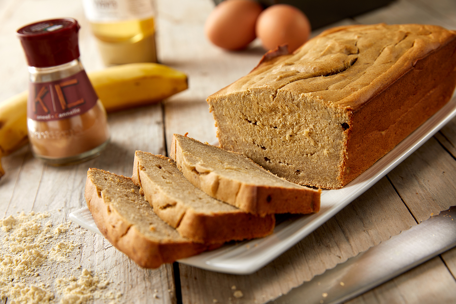 Pain à la banane à la farine de pois chiche - Aveve