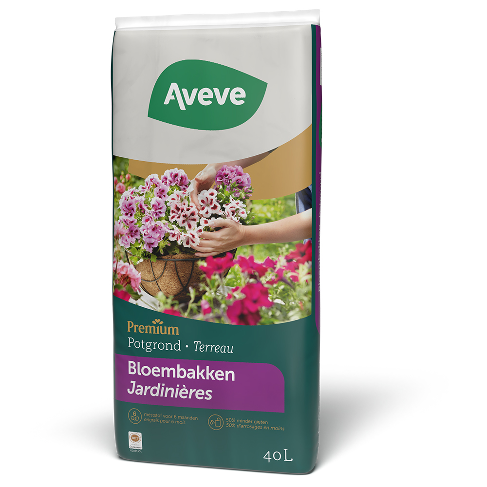 Aveve Potgrond voor bloembakken premium 60 l