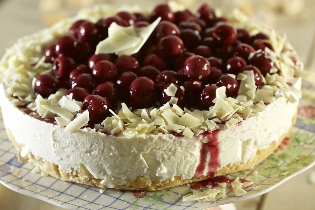 Cheesecake au coulis de cerises