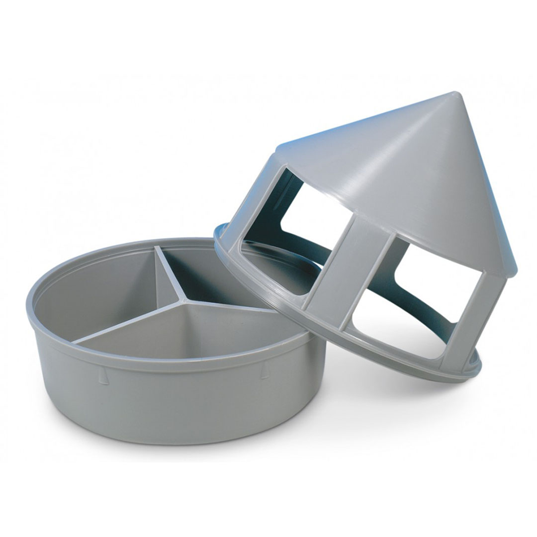 Image Plastic gritpot met onderverdeling