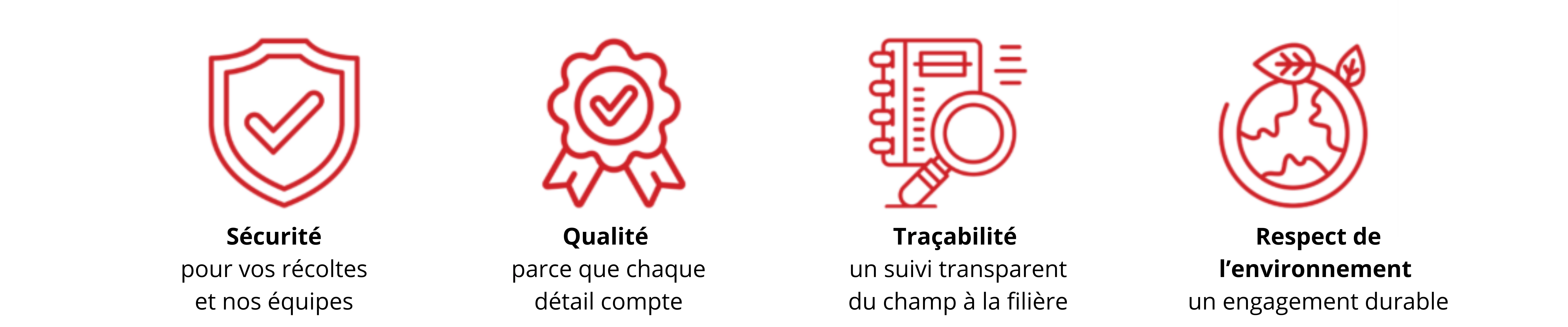 Nos valeurs, vos garanties 