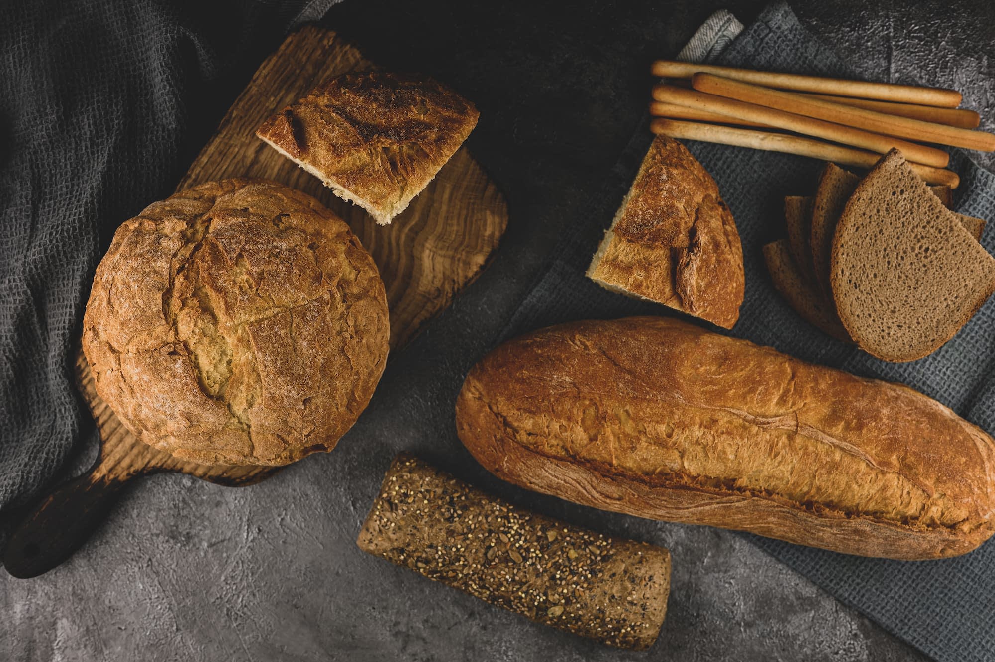 Verschillende soorten brood 