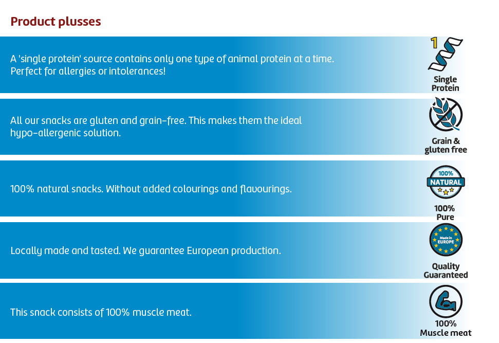 Productplussen sticks
