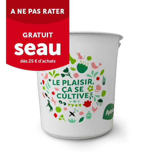 Seau gratuit à partir de 25 € d’achat