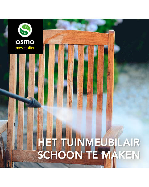 Tuinmeubilair poetsen