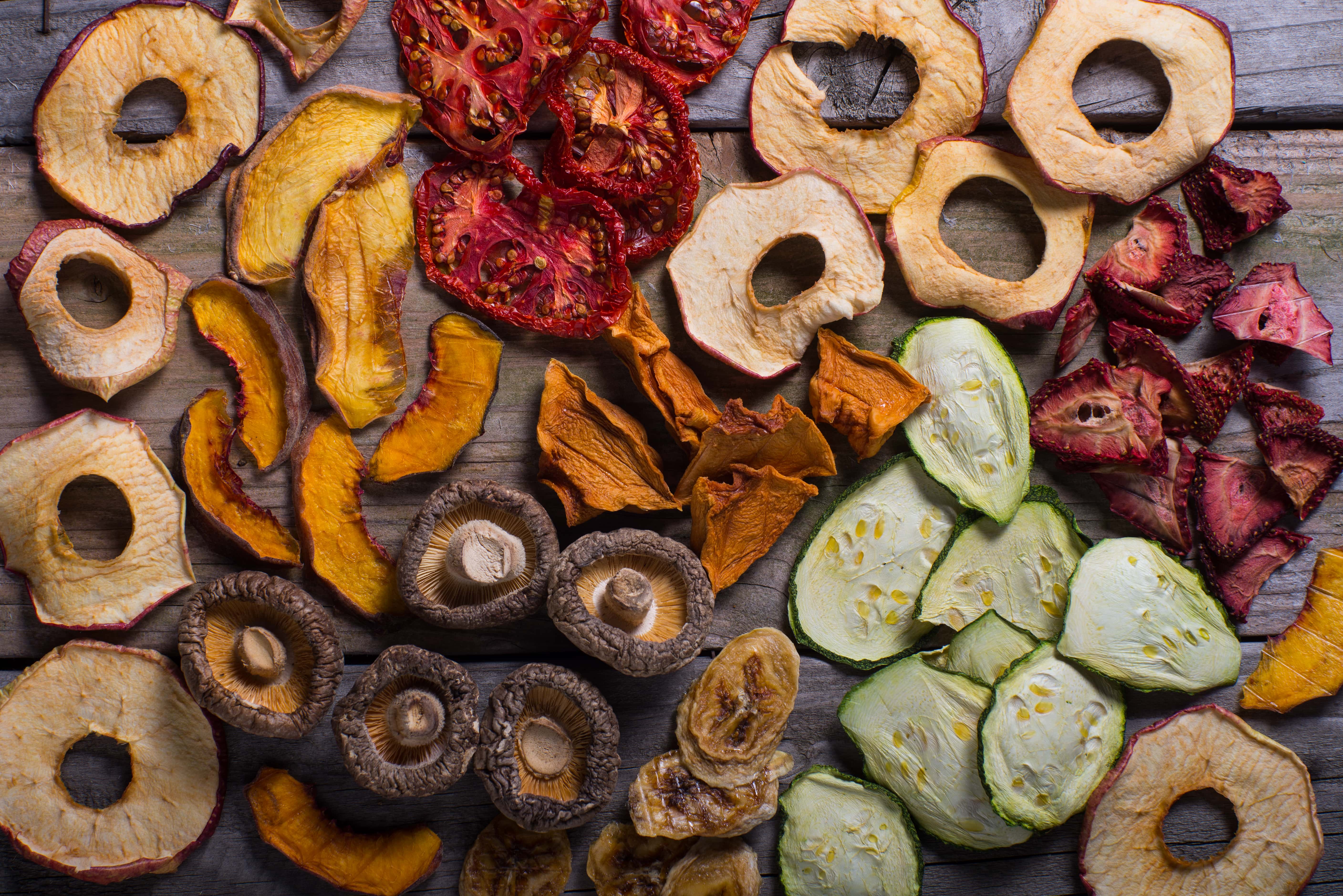 dehydrated vegetables