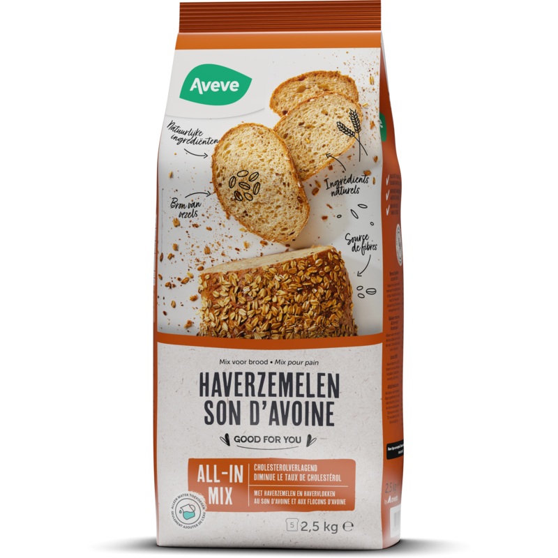 Mix All-in pour pain au son d'avoine - Aveve