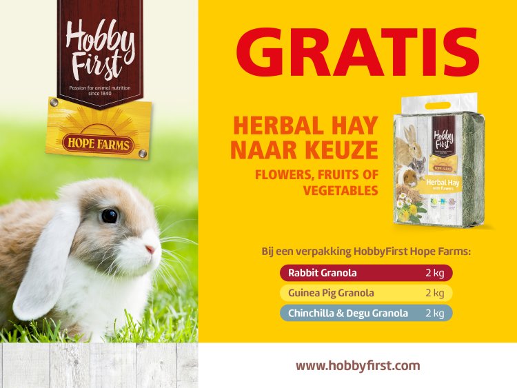 HF HopeFarms actie Herbal hay
