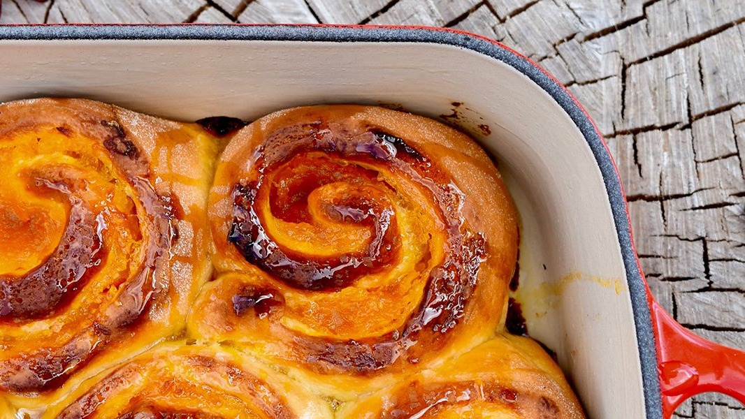 Petits pains au potiron et safran - Aveve