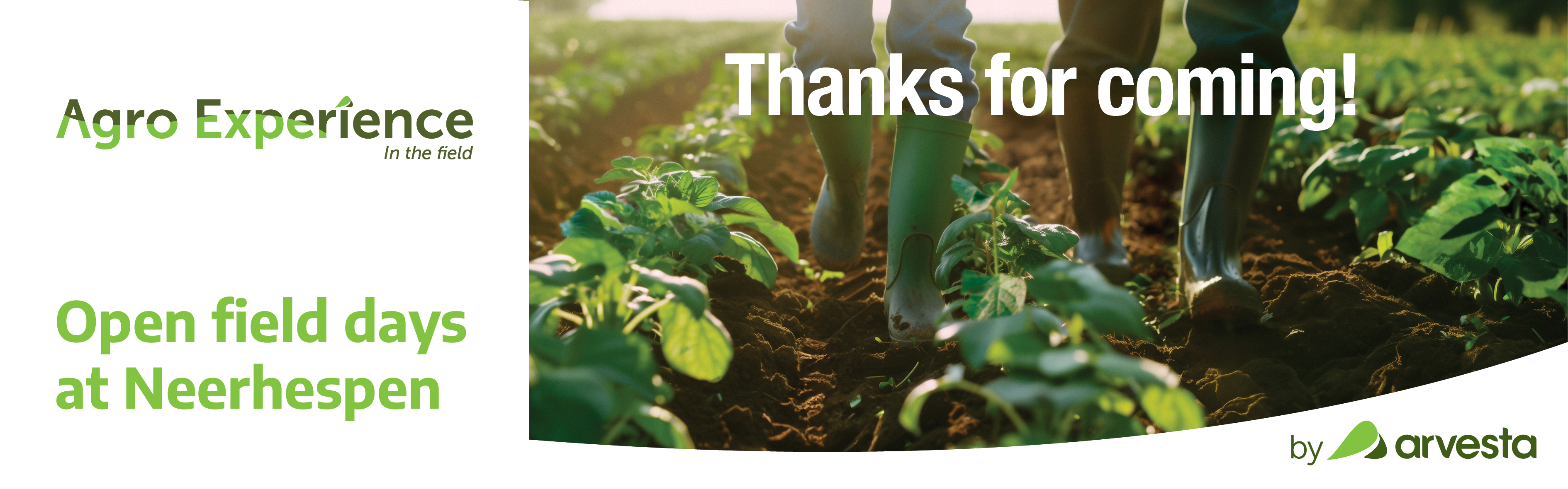 Agro Experience thank you banner