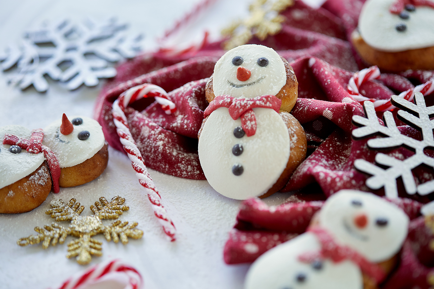 Brioches Bonhomme de neige