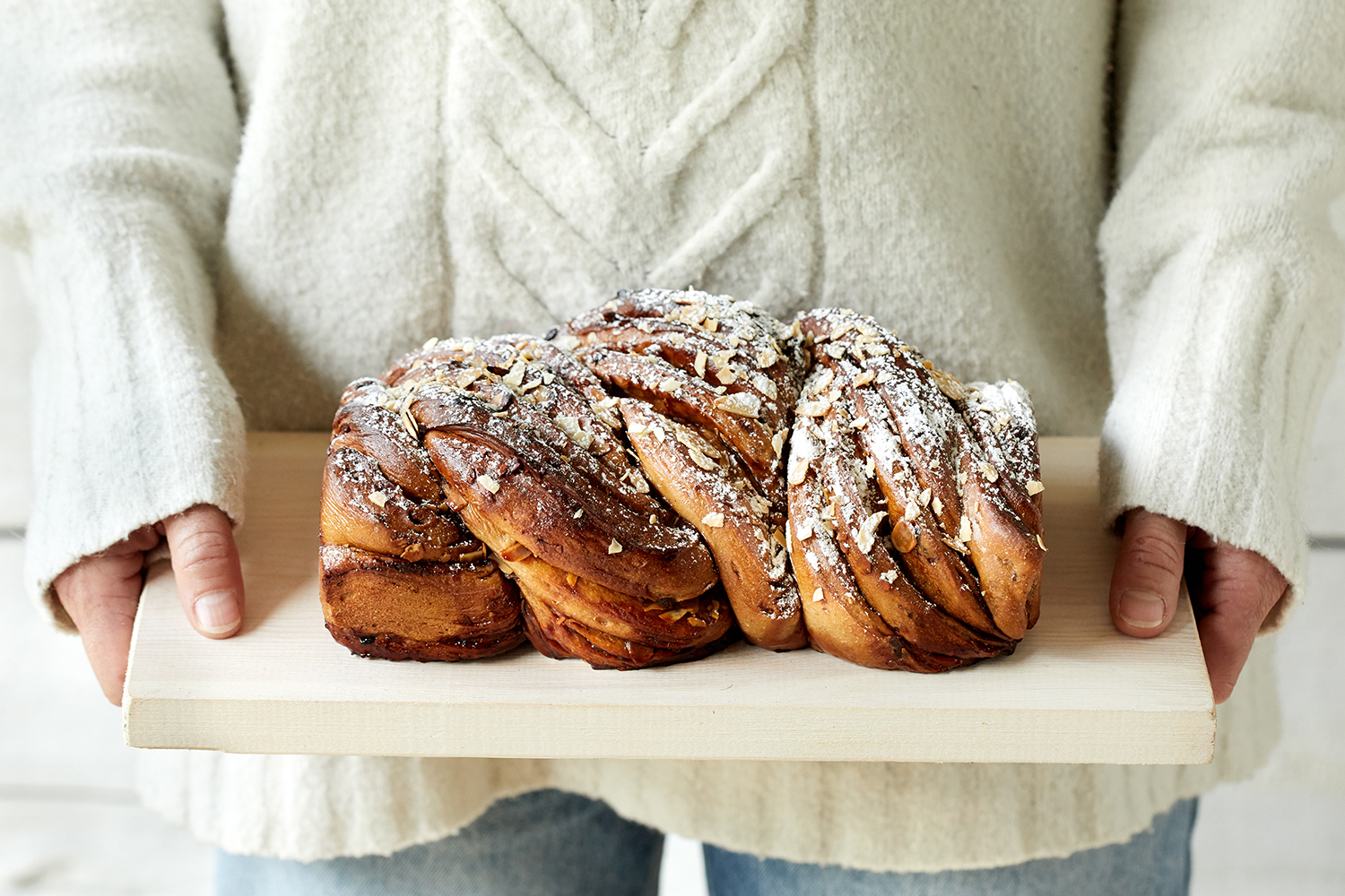 Pain au spéculoos tressé