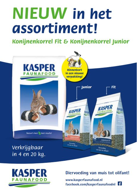 Konijnenkorrel Junior en Fit