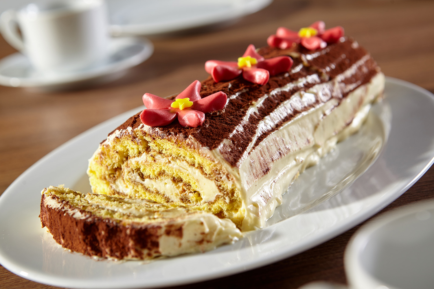 Bûche de Noël au tiramisu - Aveve