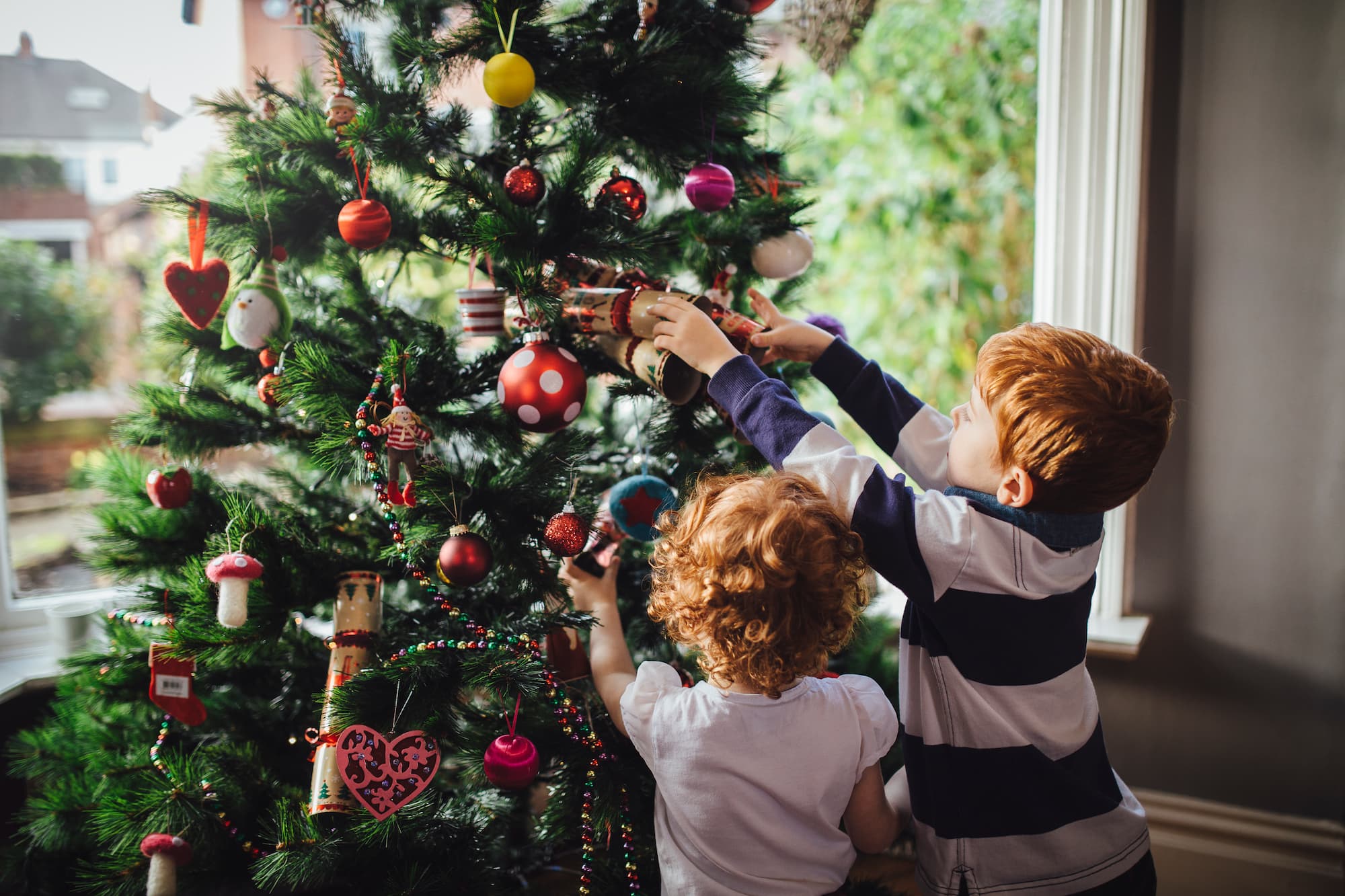 Kerstballen in kerstboom - Aveve