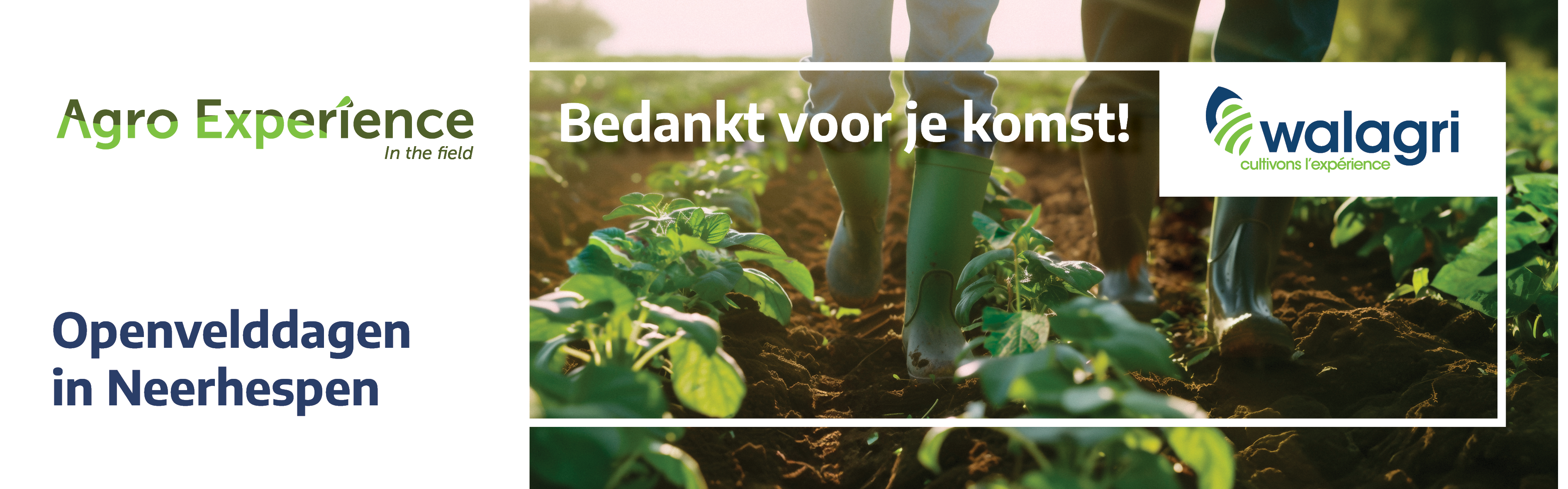 Agro Experience thank you page Walagri NL banner