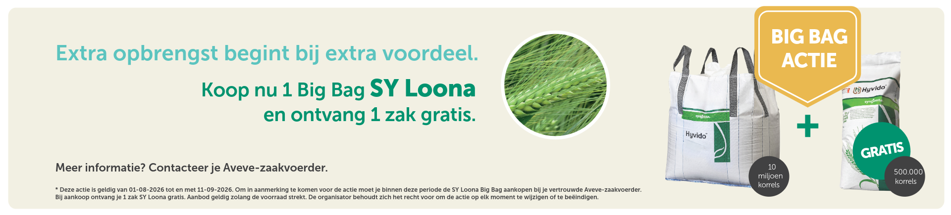 Actie gerst Hybride 2026