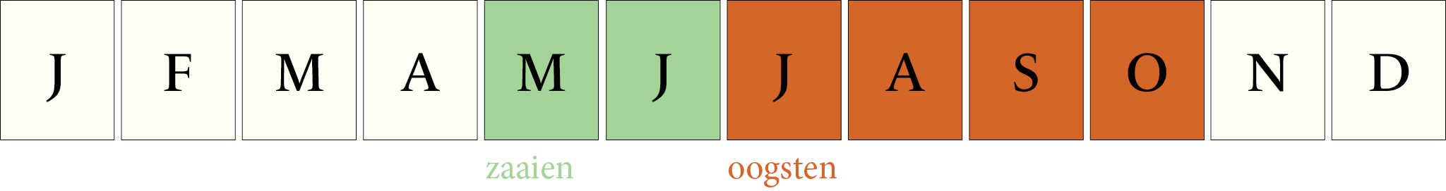 Toepassingsperiode: Courgette Caserta