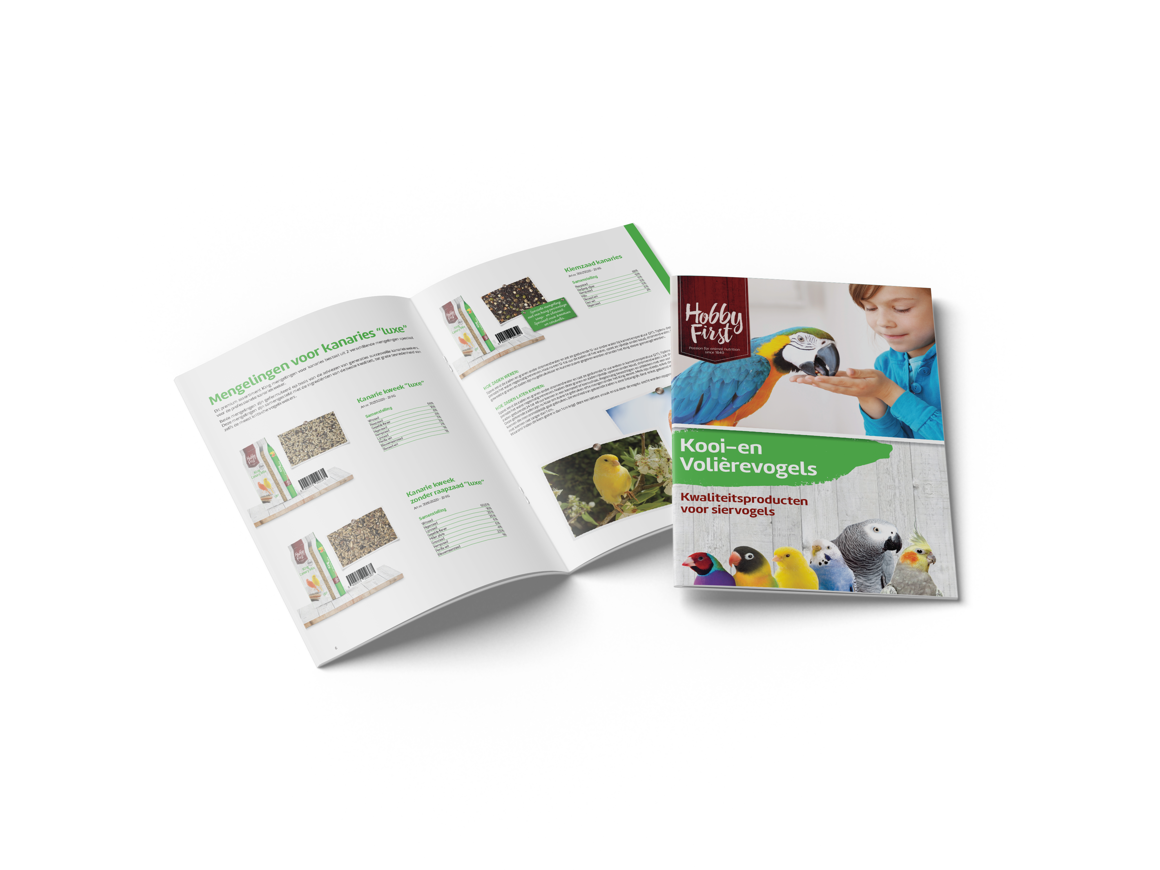 Ontdek ons volledige aanbod voor kooi- en volièrevogels!