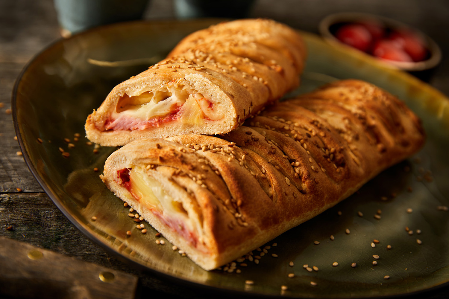 Pizza hawaïenne tressée - Aveve