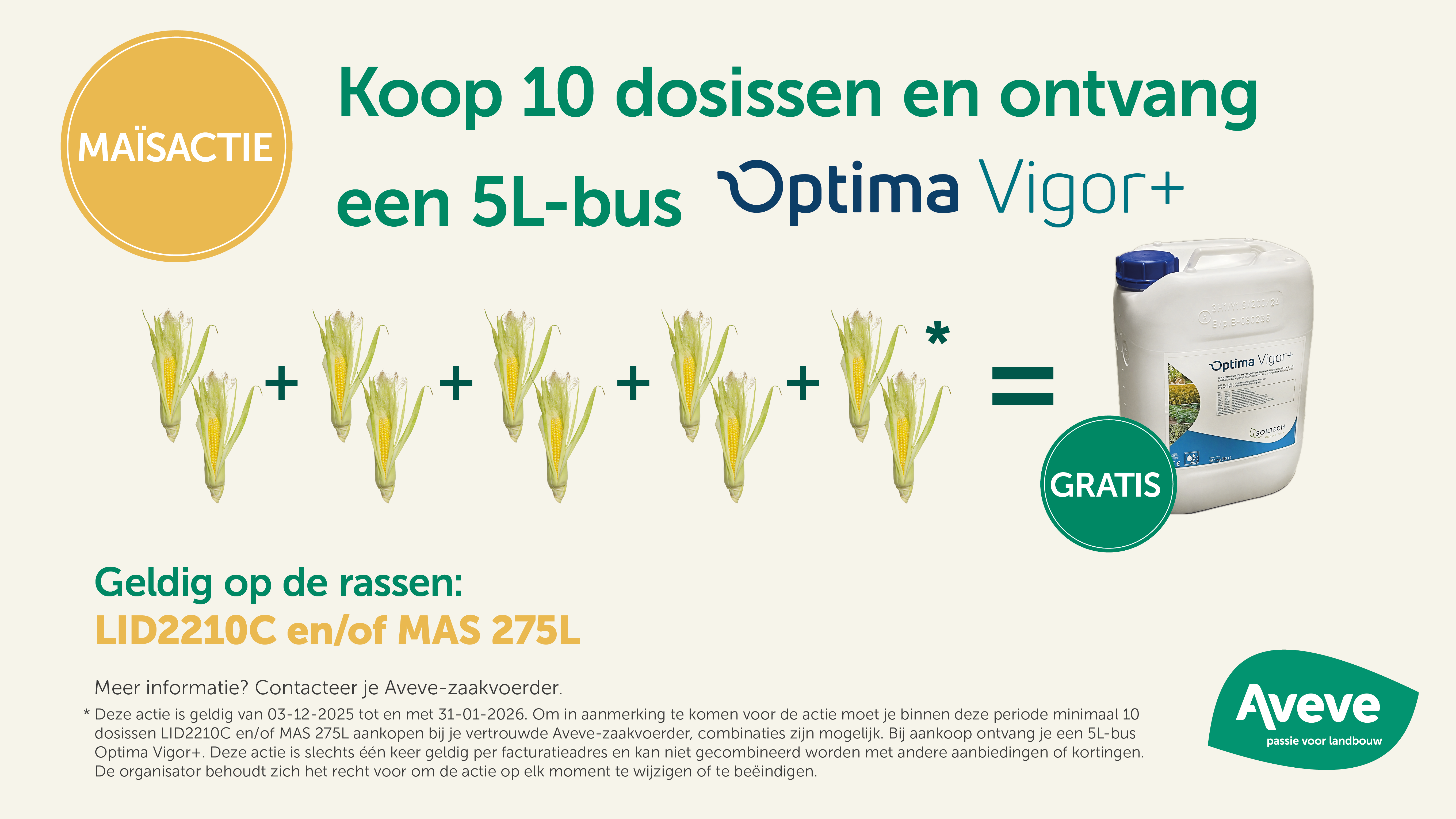 Product in de kijker - maïsactie Aveve