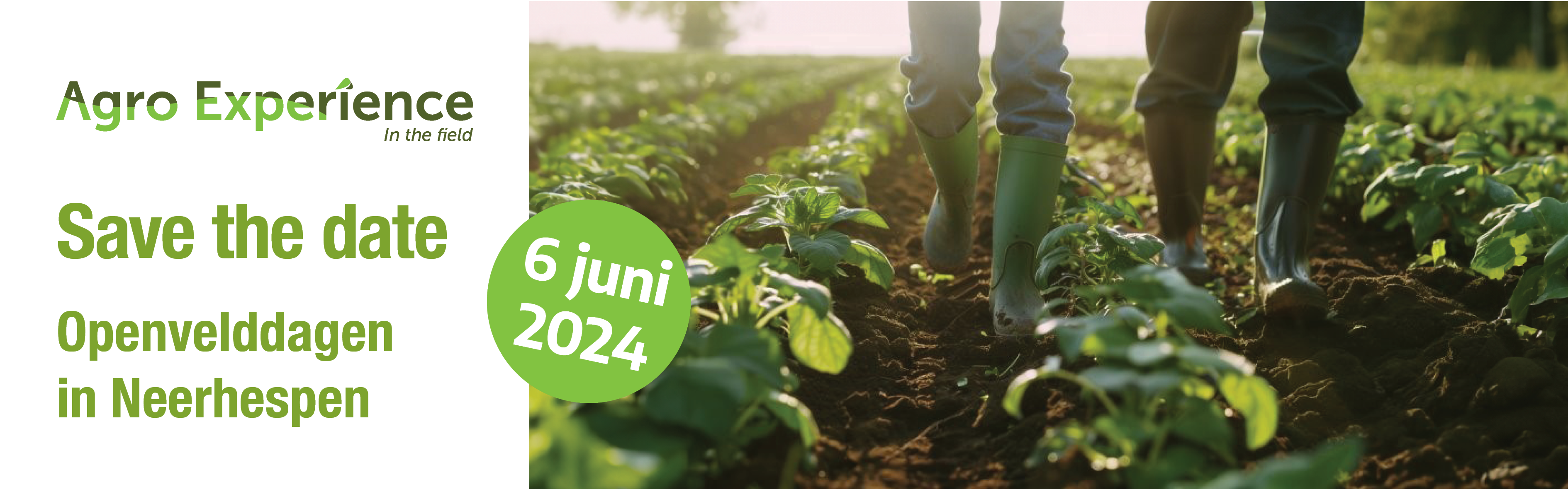 Save-the-date Agro Experience – In the Field 🌾 Sanac