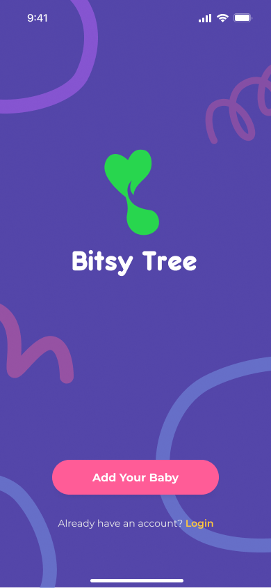 Landing Page of Bitsy Tree