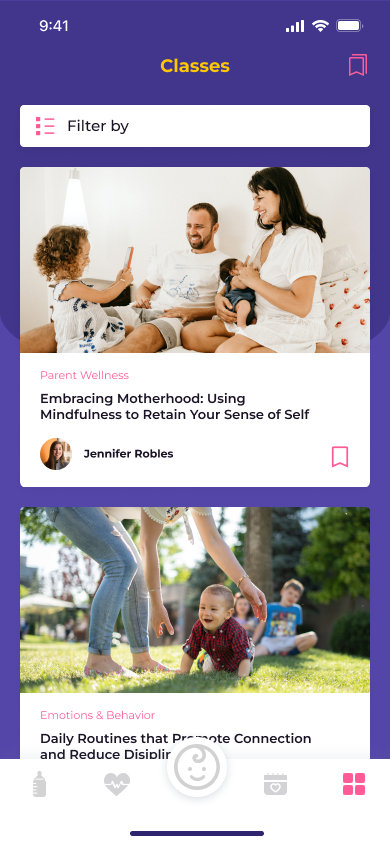 Classes Page of Bitsy Tree