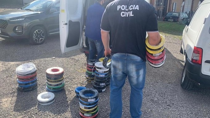 POLÍCIA CIVIL FISCALIZA VENDA DE FIOS E CABOS ELÉTRICOS EM CAXIAS DO SUL