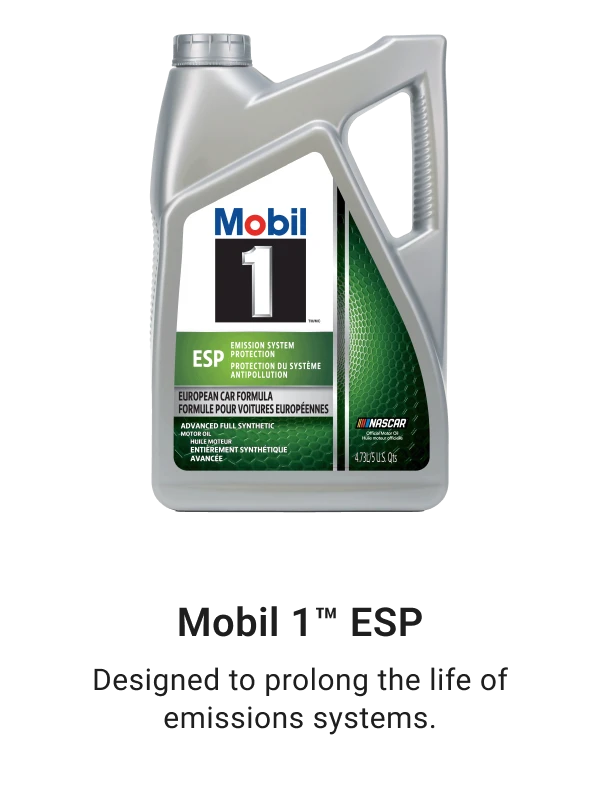 Mobil 1™ ESP - Designed to prolong the life of emissions systems.