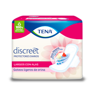 Protectores Diarios TENA Discreet Largos con Alas