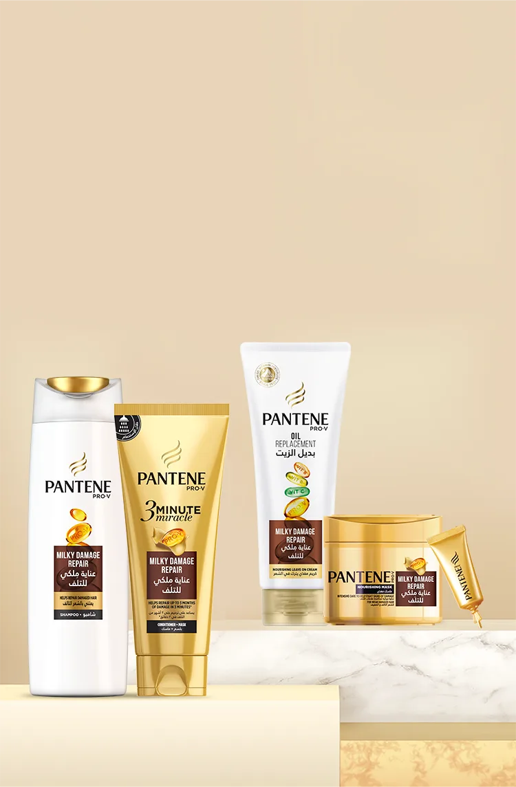 pantene milky hair repair collection