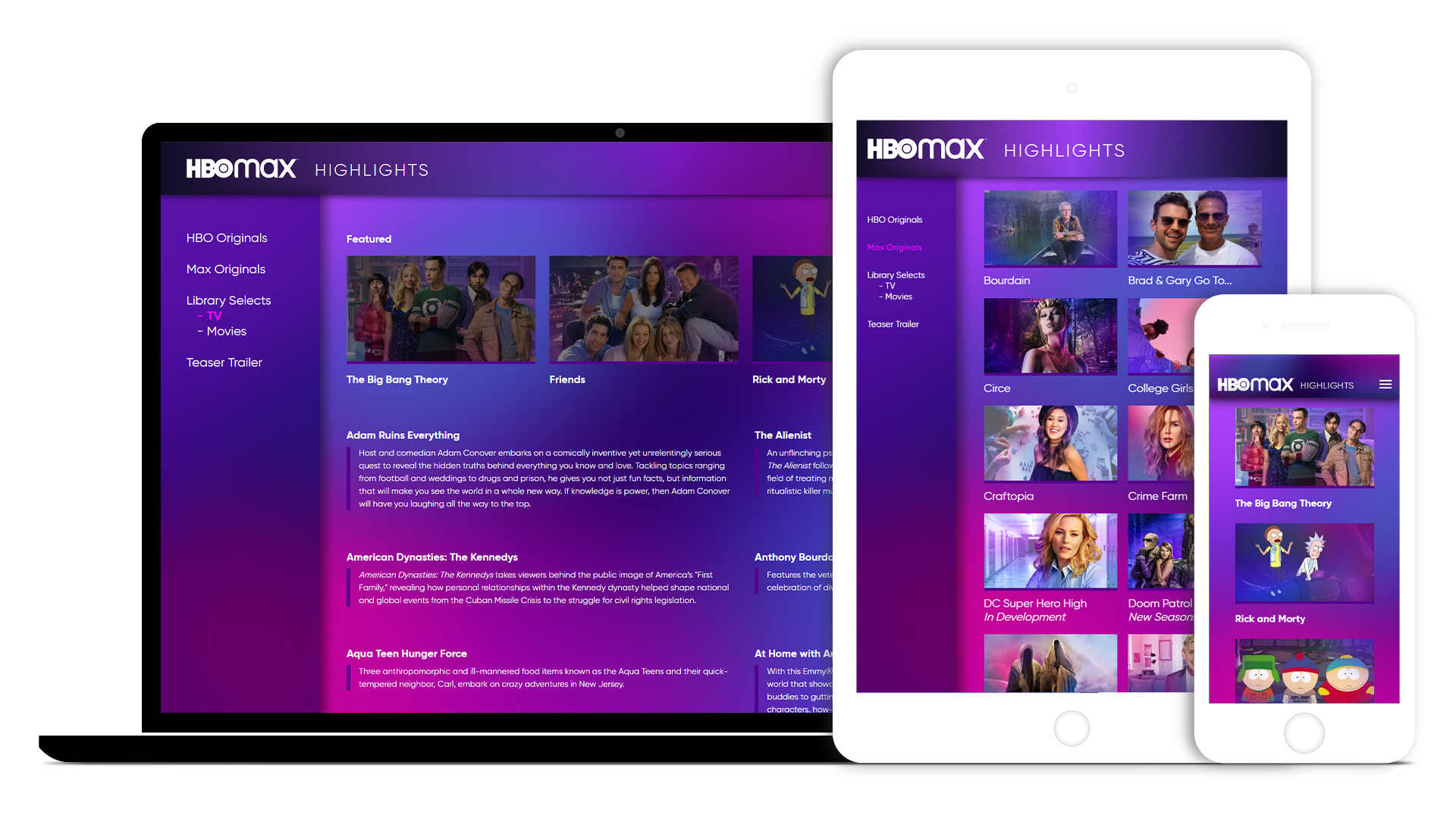 HBO MAX - HBOMax.com // Reconstrukt