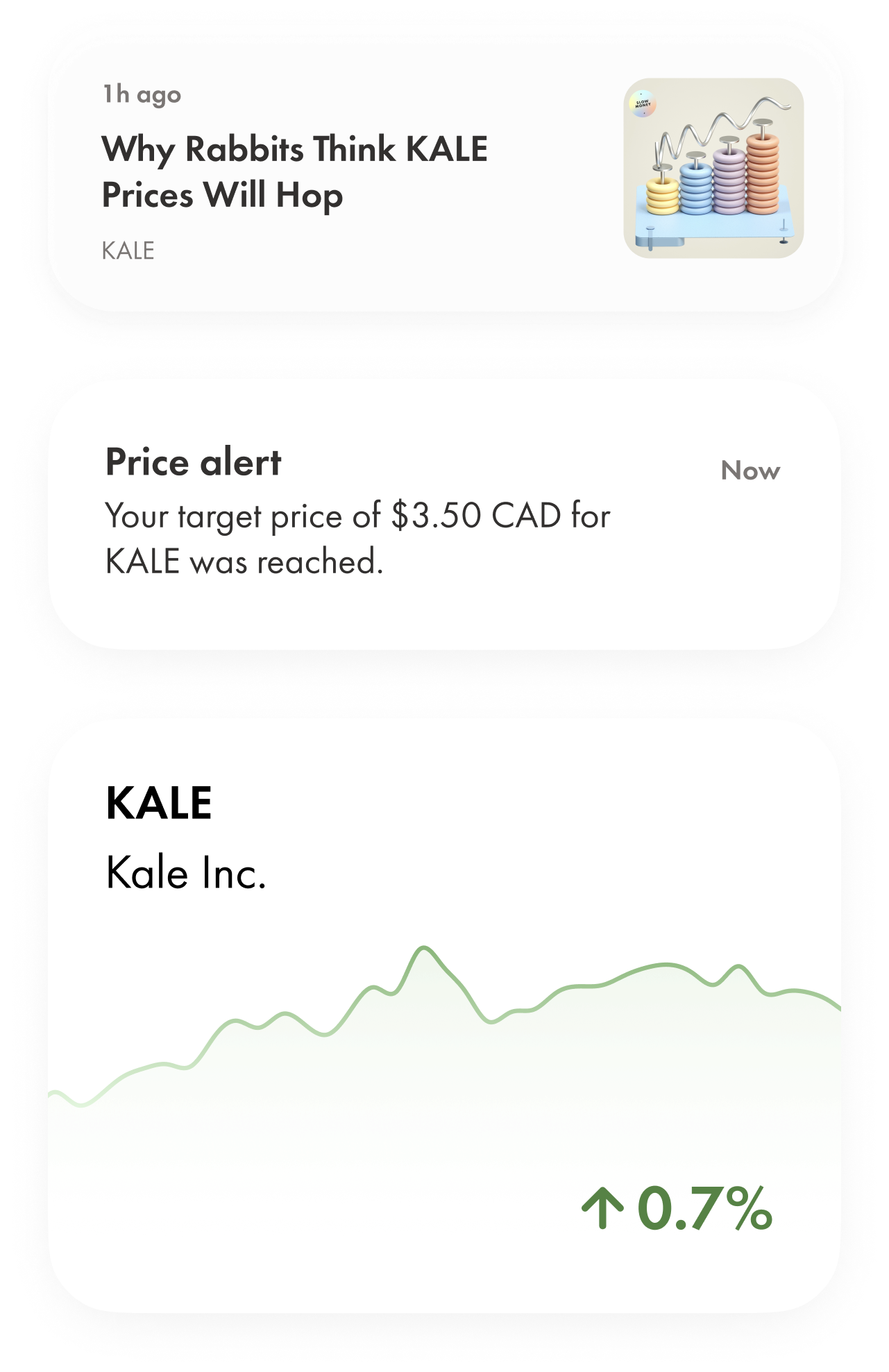 Real-time stock prices, news, and custom price alerts make sure you have all the right info to trade in the moment.