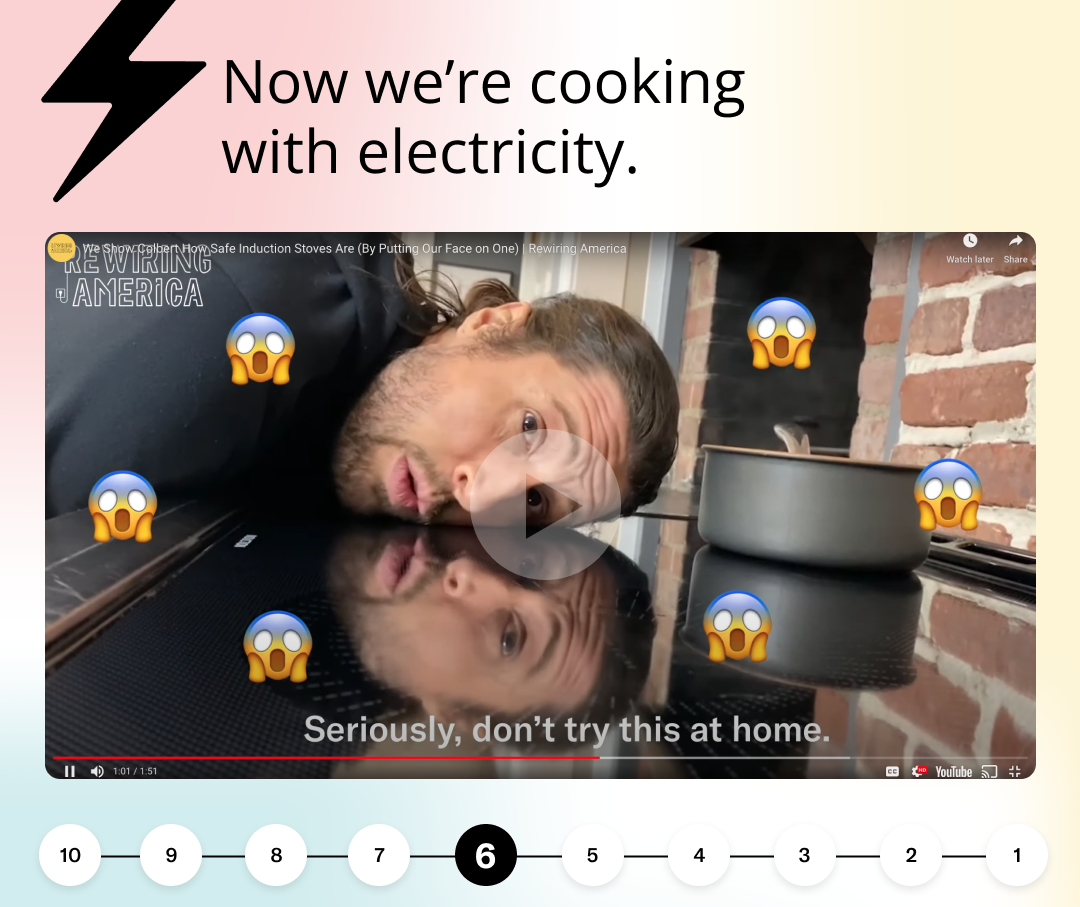 Now we’re cooking with electricity. 