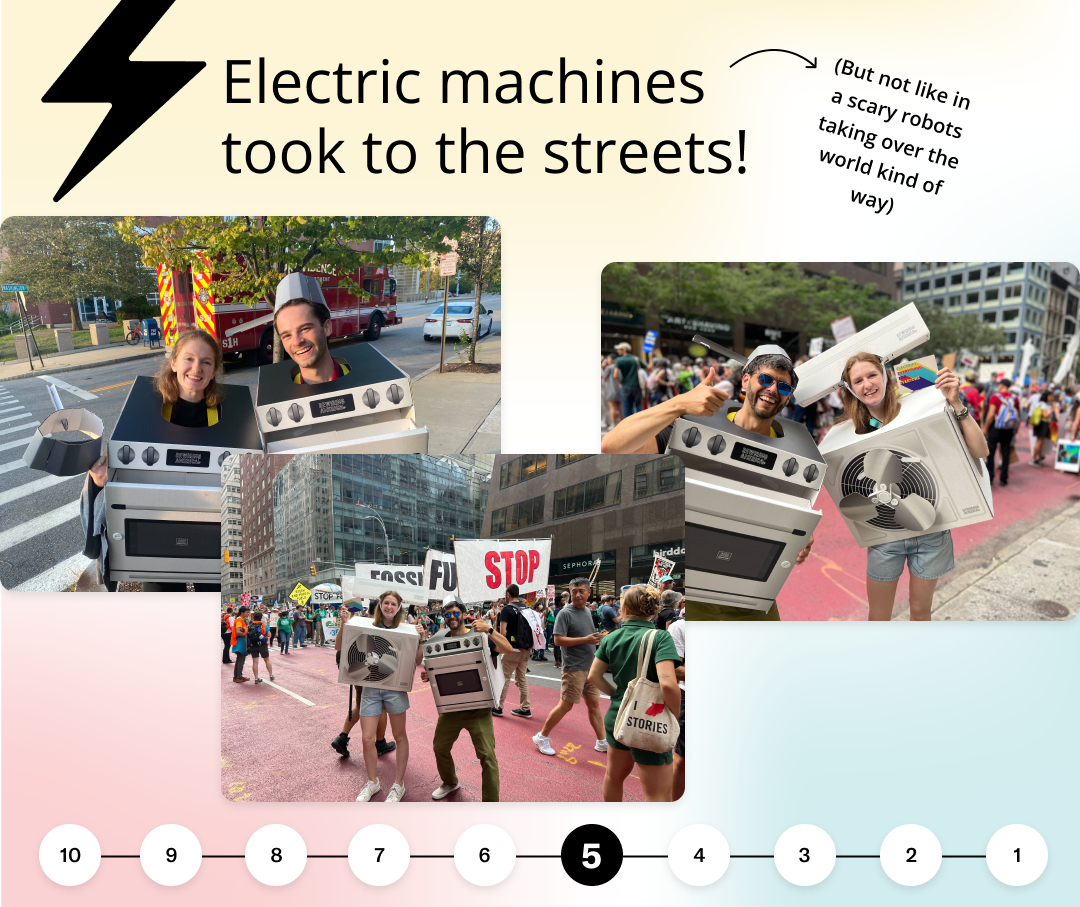 Electric machines took to the streets!