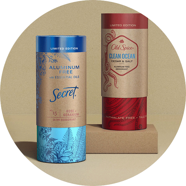 Secret and Old Spice: Paper power